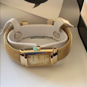 Gossip brand metal mesh cuff watches